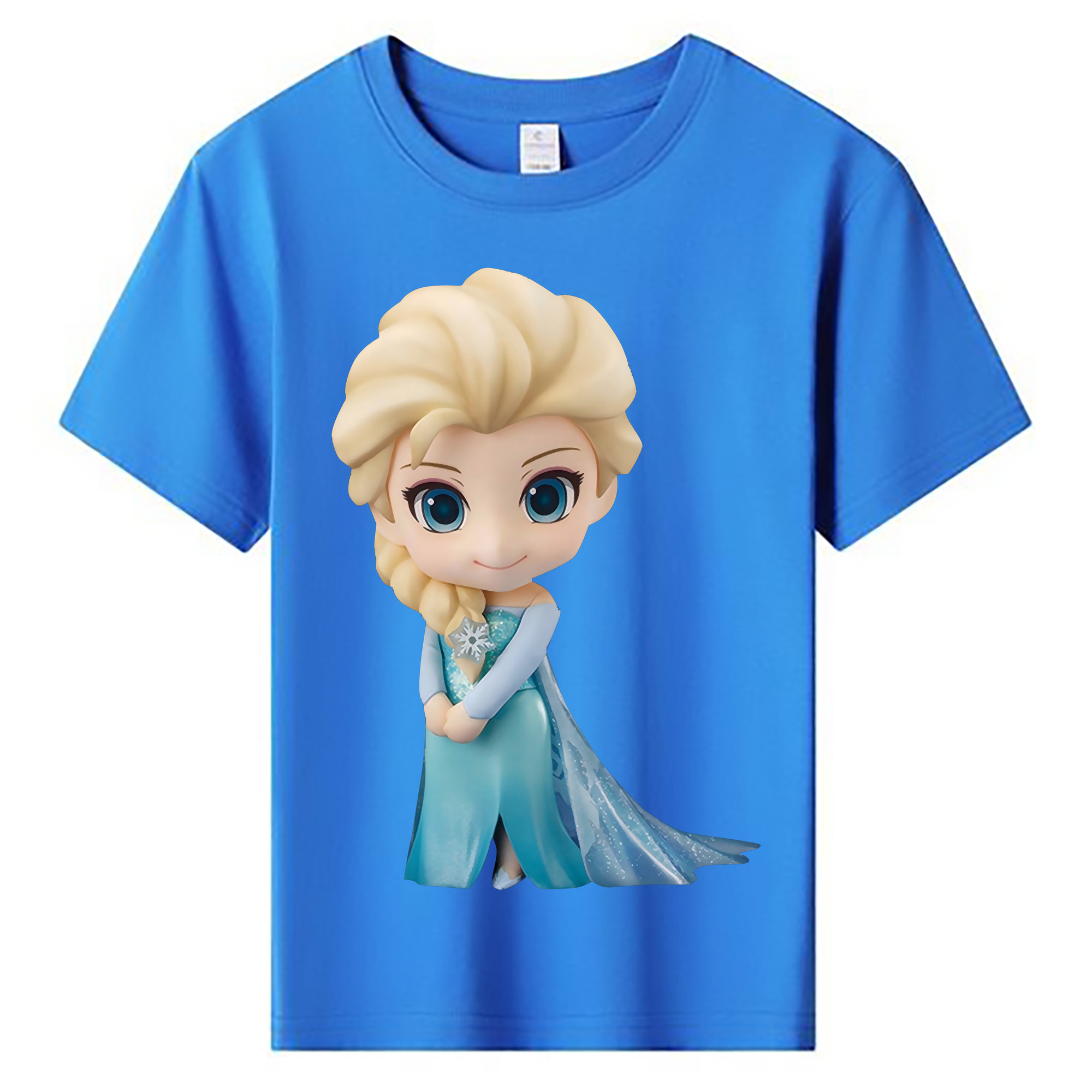 （画像用） アナと雪の女王 アンナ エルサ Frozen Anna Elsa 綿100％キッズTシャツ（フロントプリント）